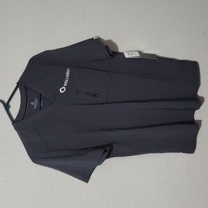 Infinity Shirt Scrub Small Gray Wellmed New